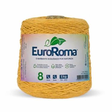 Imagem de Barbante Colorido EuroRoma 8 Fios 1kg 762m - Fio Sustentável para Croc