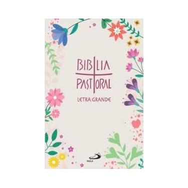 Imagem de Bíblia Pastoral - Letra Grande - Floral - Paulus - Bíblias