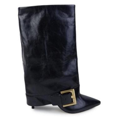 Imagem de Bota Feminina Cecconello Torino Couro Preta - 2886-Feminino