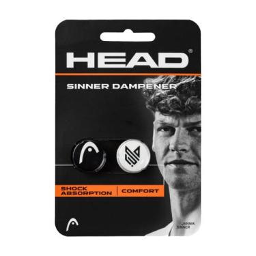 Imagem de Antivibrador Tennis Head Sinner Dampener Preto/Branco 2 Unidades