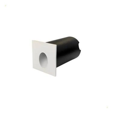 Imagem de Balizador Embutir Parede Led 0,75w 2700k Interlight 3961c Cúpula Branc