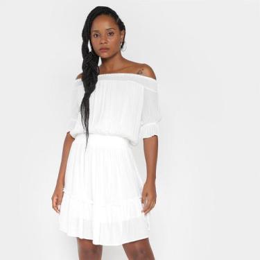 Imagem de Vestido All Is Love Wish Ombro a Ombro Viscocrepe, Branco, M