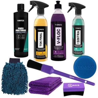 Imagem de Kit Lavagem Shampoo V-floc Sintra Restaurax Tok Final Vonixx, Único