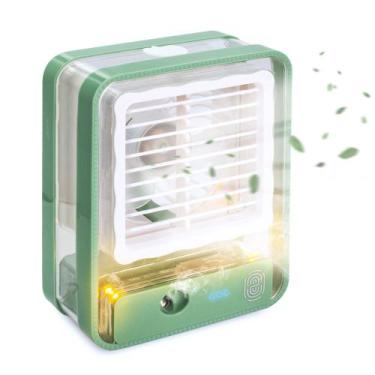 Imagem de Ventilador Mesa Luz Portatil Forte De Touch Purifica Quarto - Made Bas