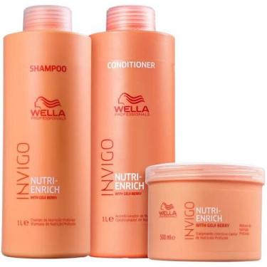 Imagem de Kit Wella Professionals Invigo Nutri-Enrich Salon Triplo (3 Produtos)