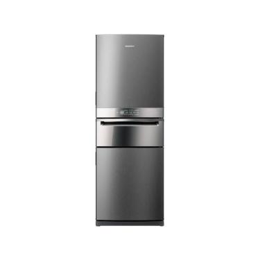 Imagem de Geladeira Brastemp Inverse 3 Frost Free 419 litros cor Inox com Freeze