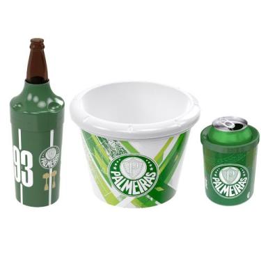 Imagem de Kit Especial para Cerveja Oficial do Palmeiras para Presente, Balde pa