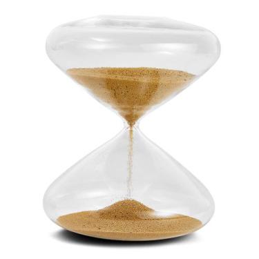 Imagem de Ampulheta Decorativa em Vidro Areia Dourada 20cm - Mart