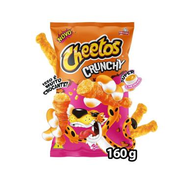 Imagem de Salgadinho de Milho Crunchy Super Cheddar Cheetos 160g Assado