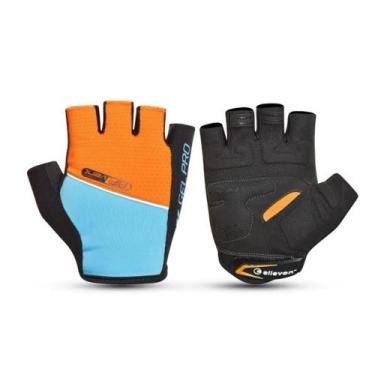 Imagem de Luva Aberta Gel Meio Dedo Ciclista Bike Academia - Elleven, M, Azul, L