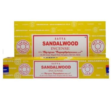 Imagem de Incenso Massala Satya Sandalwood 12 unidades 15 gramas