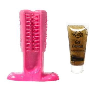 Imagem de Creme Dental Mais Dog Chocolate + Escova Mordedora