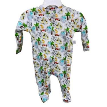 Imagem de Macacão Bebe Baby History Varias Cores, P, Bichinhos