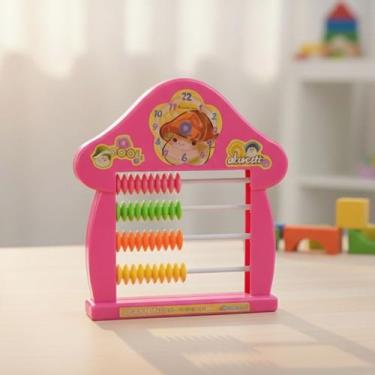 Imagem de Ábaco Didático Escolar Matemática Brinquedo Educativo - 99 Toys, Rosa