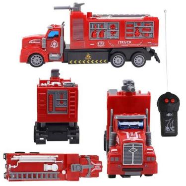 Imagem de Carrinho de Controle Remoto Bombeiro com Escada Magirus - Well kids
