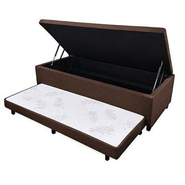 Imagem de Base Baú Prince com Cama Auxiliar, Tabaco