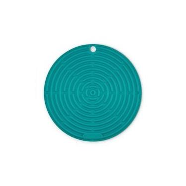 Imagem de Descanso de Panela Silicone Mandala 20cm Bleu Riviera - Le Creuset DESCANSO PANELA SILICONE MANDALA 20CM BLEU RIVIERA - LE CREUSET