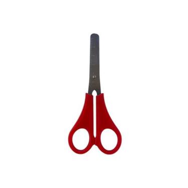 Imagem de Tesoura Escolar 13cm Cabo Colorido KAZ cor:Vermelho - KAZAN