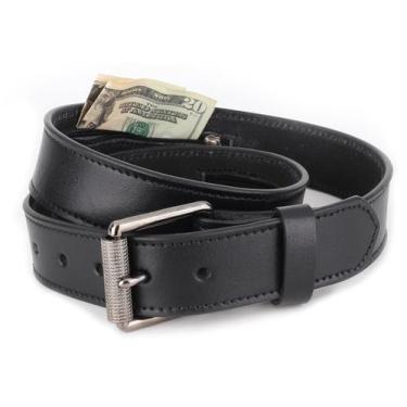 Imagem de Pochete de Cintura F&L CLASSIC MB10 Cinto de Couro com Bolso Oculto
