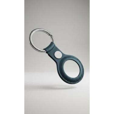 Imagem de Capa Chaveiro Rastreador Couro Premium Azul Marinho - Congratulations 
