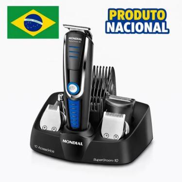Imagem de Aparador Corporal Mondial BG03 10 Funções Recarregável Bivolt
