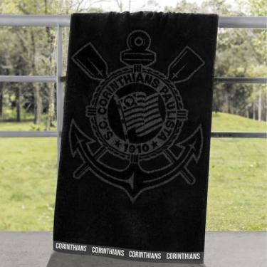 Imagem de Toalha de Praia Oficial Corinthians Buettner Jacquard 100% Algodão 140