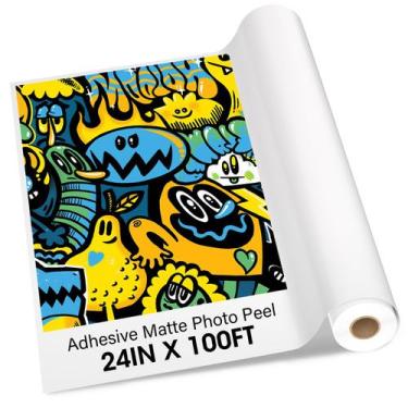 Imagem de Papel para Decalques RCdepot1 61 cm  30 m Vinil Fosco à Prova d'Água