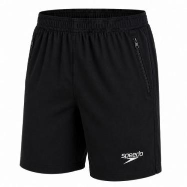 Imagem de Bermuda Speedo Média Zíper Masculina - Preto, Preto, GG2
