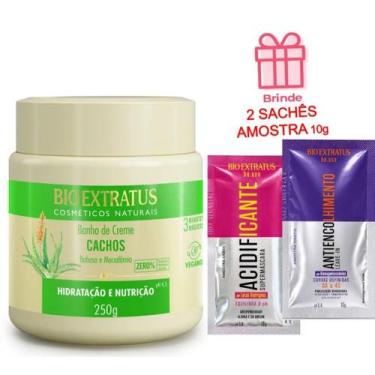 Imagem de Banho de creme cachos 250g bio extratus + brinde