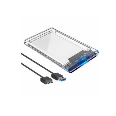 Imagem de Gaveta De Hd 2,5 Sata Usb 3.0 Exbom Ecase-300 Transparente