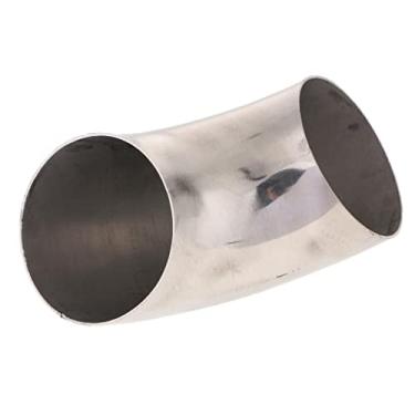 Imagem de Kesoto Curva de exaustão aço inoxidável 90 graus - polido, prata, 7,6 cm