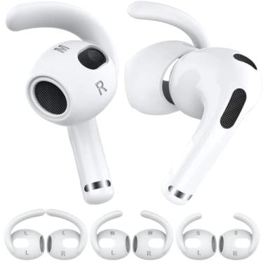 Imagem de Borrachinhas Borracha Pads Silicone Auricular Apple AirPods 3 Ear Hook 3 Pares (P/M/G) Branco