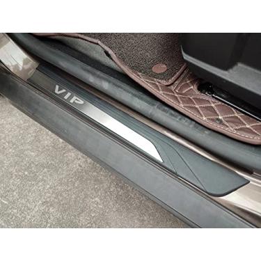 Imagem de GZBFTDH Proteção de Peitoril Soleira da Porta, para Honda Civic 2016-2021 Carro Acessórios, Aço Inoxidável Kick Plate Guard de Pedal de Limiar Protetor, Peças para Automóveis