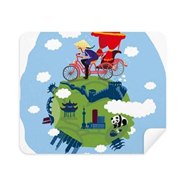 Imagem de Pano de limpeza chinês The Great Wall Art Limpador de tela 2 peças de tecido de camurça