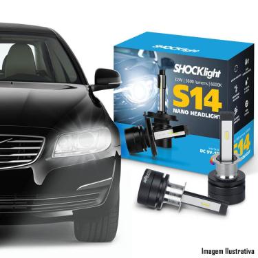 Imagem de Kit Super LED NANO 6000K H3 S14 Shock Light 3600 Lumens