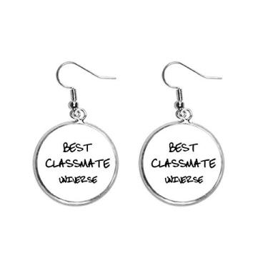 Imagem de Best Classmate Universe Formatura, Orelha Pendente Prata Brincos Joia Feminina