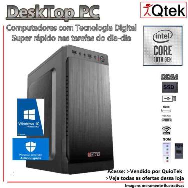 Imagem de COMPUTADOR Q510 INTEL 10ª CELERON 3.5GHZ, DDR4-32GB, SSD M2-1 Terabyte, WINDOWS 10