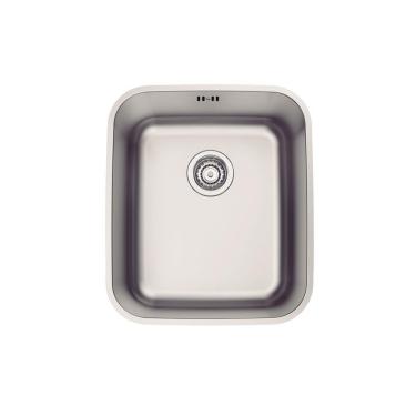 Imagem de Cuba de Embutir Tramontina Dora 34 BL R6 em Aço Inox Acetinado com Válvula e escape 34x40 cm Tramontina