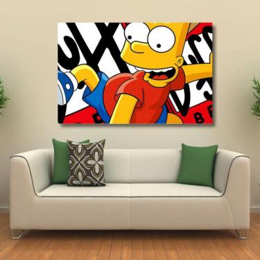 Imagem de Quadro decorativo Os Simpsons Bart Duff Tela em Tecido