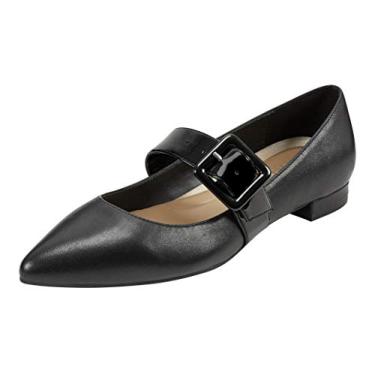 Imagem de Aerosoles Sapatilha feminina Final Score, couro preto, médio, Couro preto, Medium