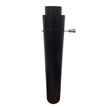 Imagem de Registro Damper Revestido Com Lã De Rocha 8" / 10" - Preto