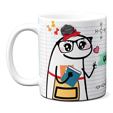 Imagem de Caneca Feliz Dia Professora Química Legal Presente Criativo (Branca)