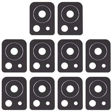 Imagem de HUANGYUNCHAO Acessórios telefônicos 10 PCS lente de câmera traseira para Xiaomi Civi Substituição do telefone celular