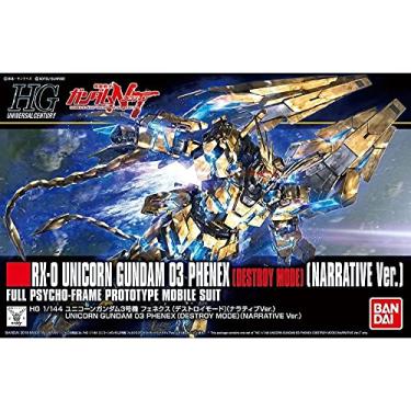 Imagem de Bandai Hobby HGUC #213 Unicorn Gundam 03 Phenex Destroy Mode NT Ver. "Gundam NT" 1/144, White, Model Number: BAN229965