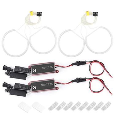 Imagem de Lâmpada de farol de LED, 4 pçs/conjunto CCFL LED farol de carro kit de lâmpada de olhos de anjo reajuste adequado para E36 E38 E39 E46