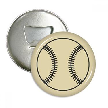 Imagem de Abridor de garrafas com estampa de linha esportiva de beisebol, emblema multifuncional