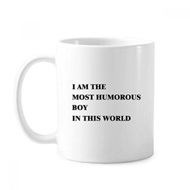 Imagem de Caneca I Am The Humorous Boy cerâmica cerâmica xícara de café porcelana louça