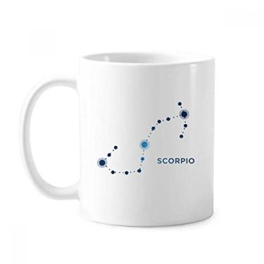 Imagem de Caneca de cerâmica com signo do zodíaco da constelação de escorpião xícara de porcelana de café