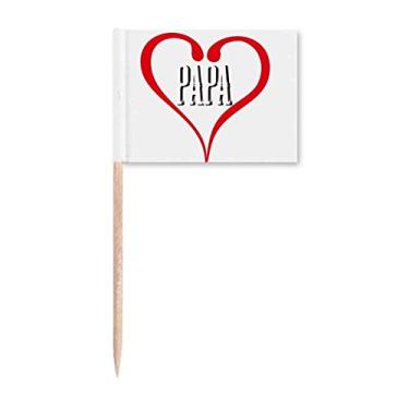 Imagem de Papa Home Pais Pai Art Deco Presente Fashion Palito Bandeira Marcador Decoração de Festa
