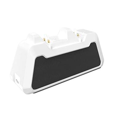Imagem de LUGU Carregadores de controlador PS5 com cabo USB Controlador PS5 com base dupla estação de carregamento rápido USB com indicador LED Carregadores rápidos duplos para PS5